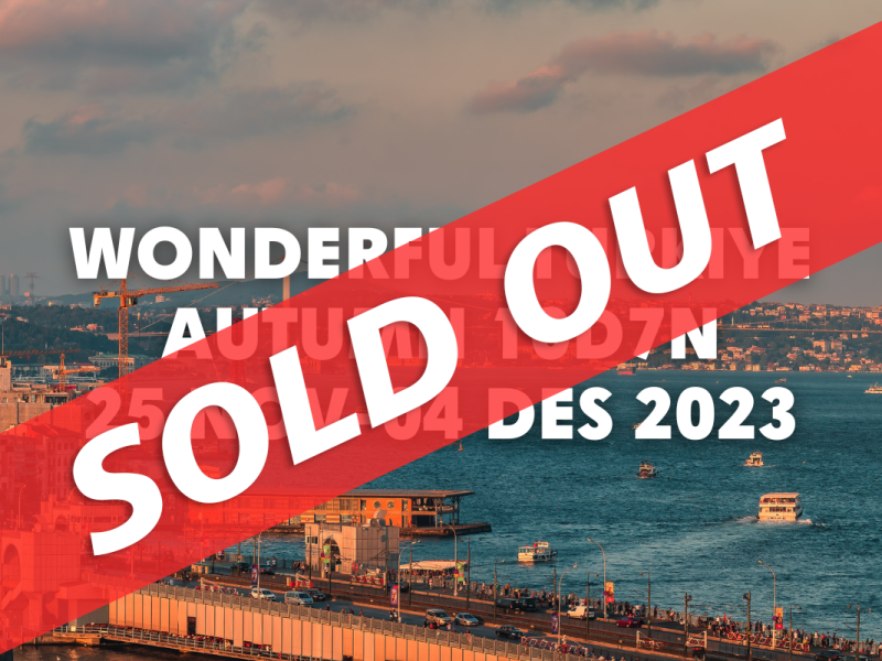 [SOLD OUT] Turki 10D7N | 25 NOV-04 DES | WONDERFUL TURKIYE AUTUMN | By EY